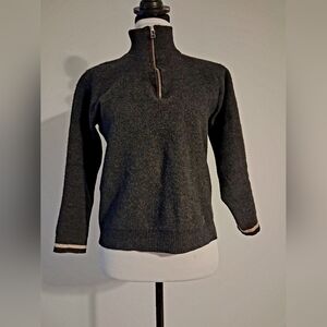 Smartwool Women's Gray Half-Zip Sweater